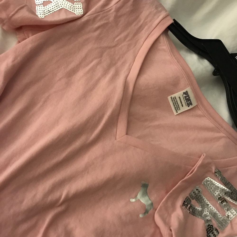 Victoria Secret Pink Bling Oversized T Shirt